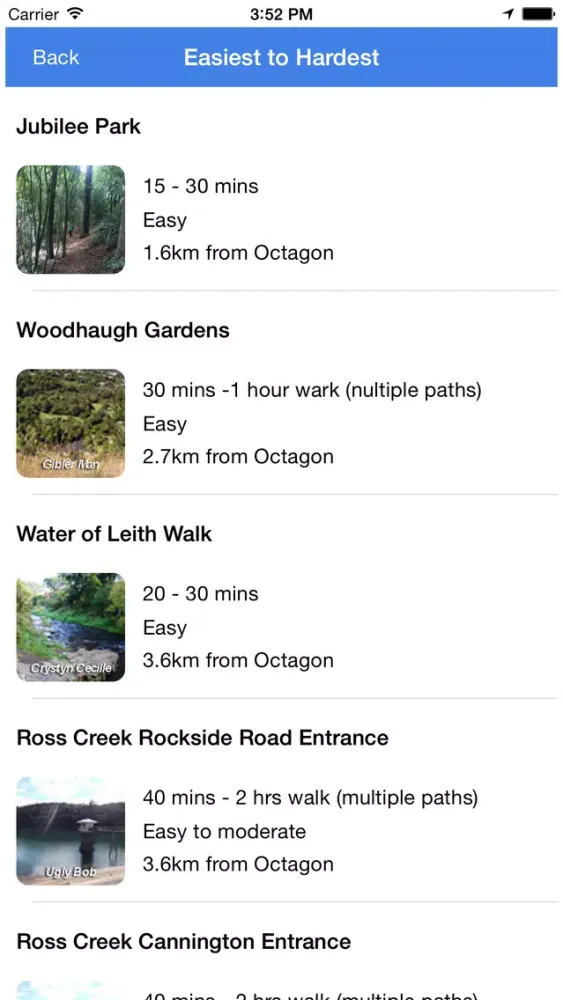 Dunedin Walking Trails App স্ক্রিনশট