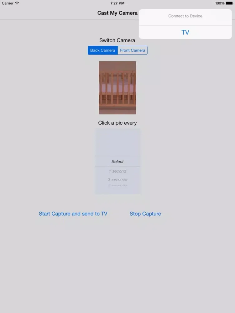 Cast My Camera for Chromecast iPad  Ekran Görüntüleri