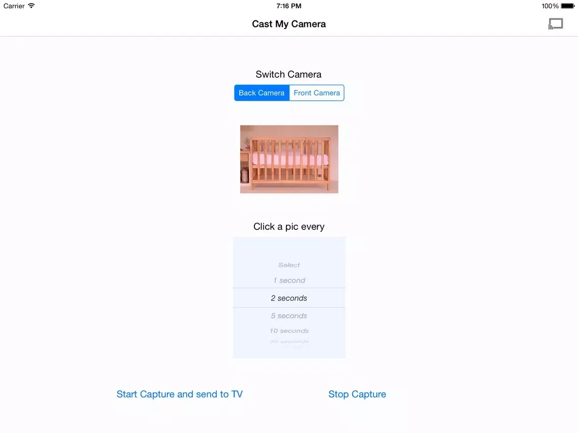 Cast My Camera for Chromecast iPad  Ekran Görüntüleri