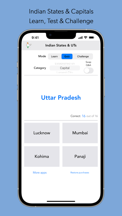 India States and Capitals应用截图