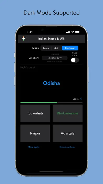 Screenshot di India States and Capitals