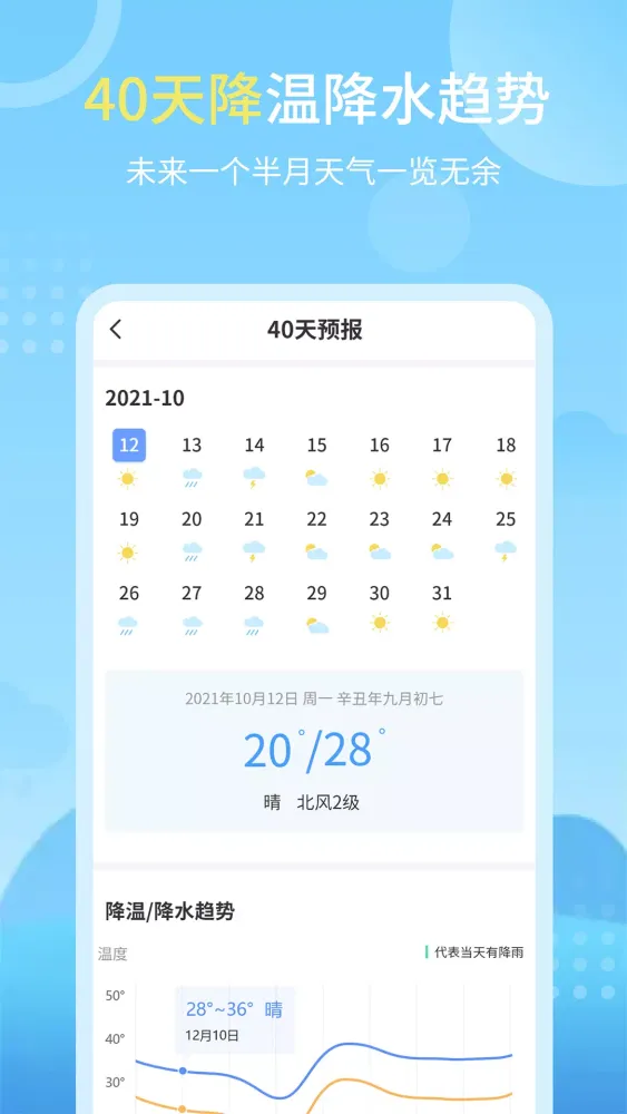 天气实况预报應用截圖