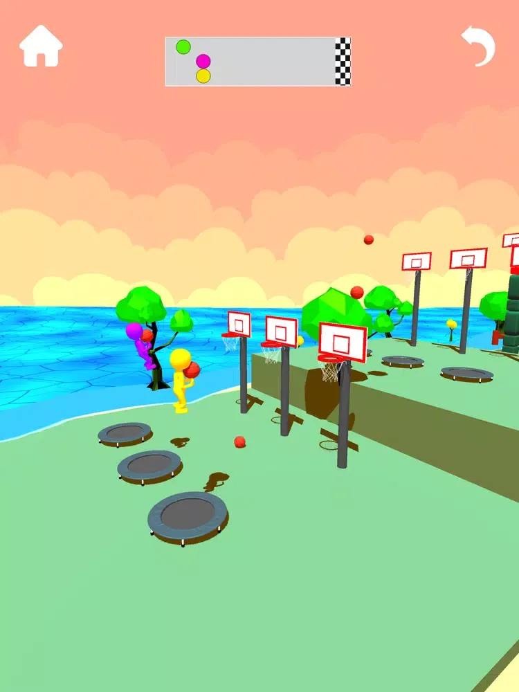 Dunk Jumper.io - jumpshot iPad  Screenshots