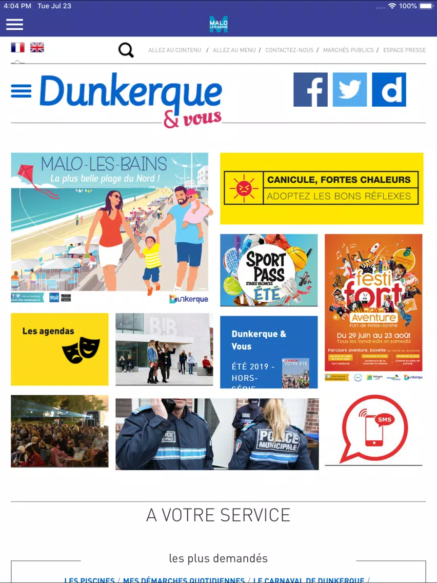 Ville de Malo les Bains iPad 应用截图