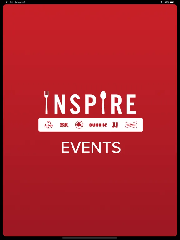Inspire Brands Events iPad  स्क्रीनशॉट