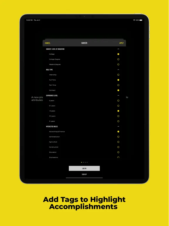 Capturas de pantalla de Athletes Launch iPad 