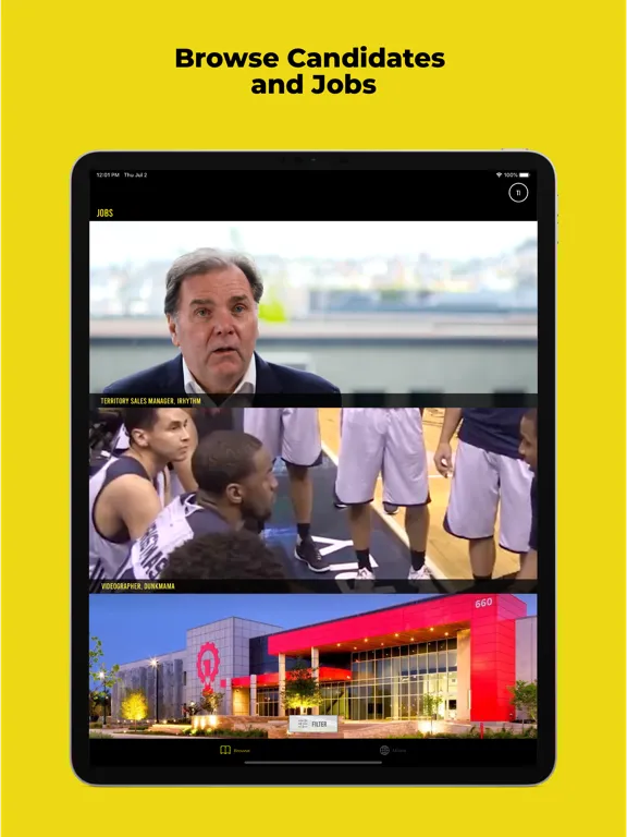Capturas de pantalla de Athletes Launch iPad 