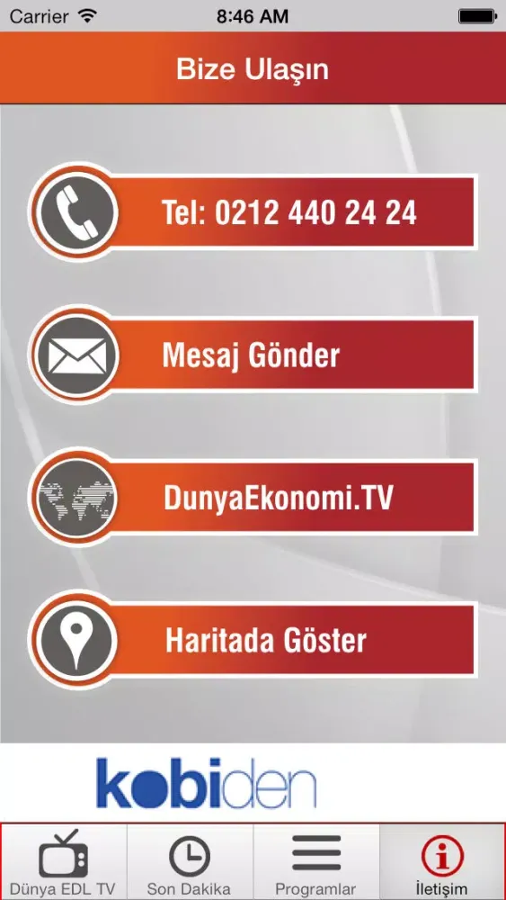 Captures d'écran de Dünya EDL TV