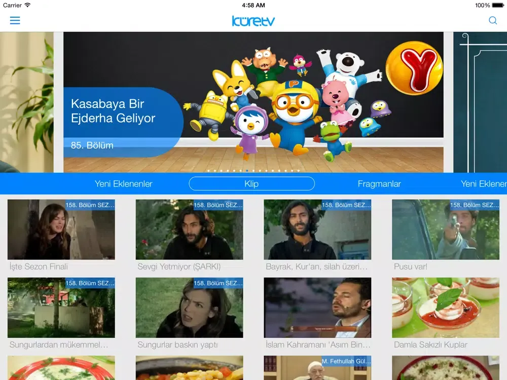 Küre Tv - Diziler, TV Rehberi, Haberler, Filmler, Videolar iPad  スクリーンショット