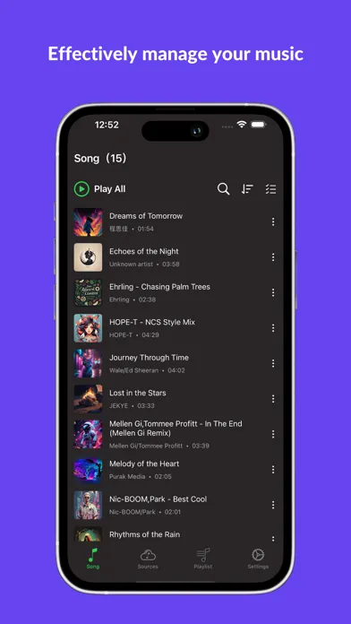Cloud Music Offline Listening Screenshots