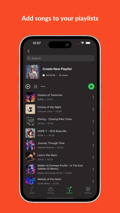 Cloud Music Offline Listening Screenshots
