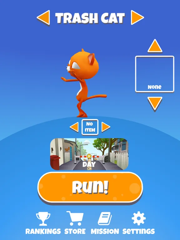 Cat Run - endless runnner iPad 应用截图