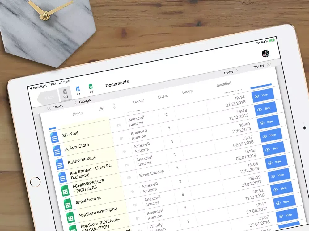 GooDocs Organizer iPad  スクリーンショット