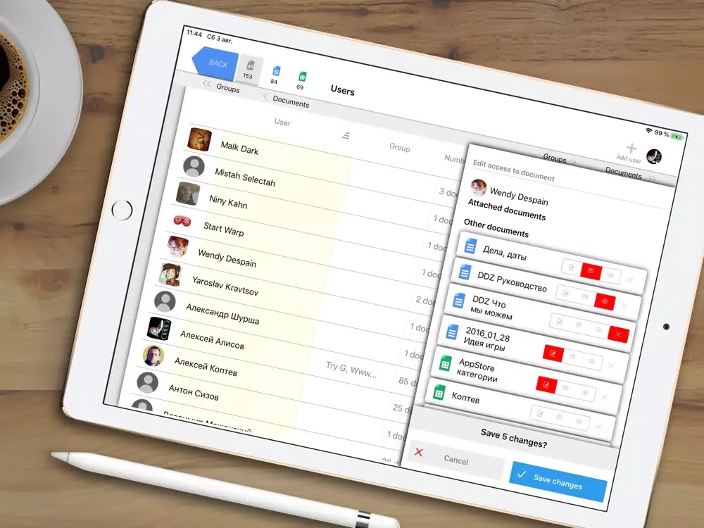 GooDocs Organizer iPad  スクリーンショット
