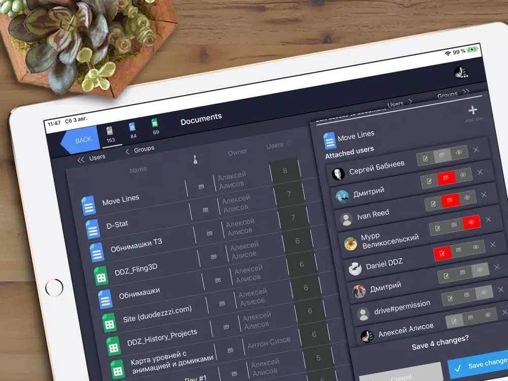 GooDocs Organizer iPad  スクリーンショット