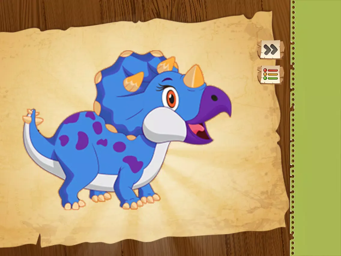 Dinosaur Jigsaw Puzzle-Game iPad  スクリーンショット