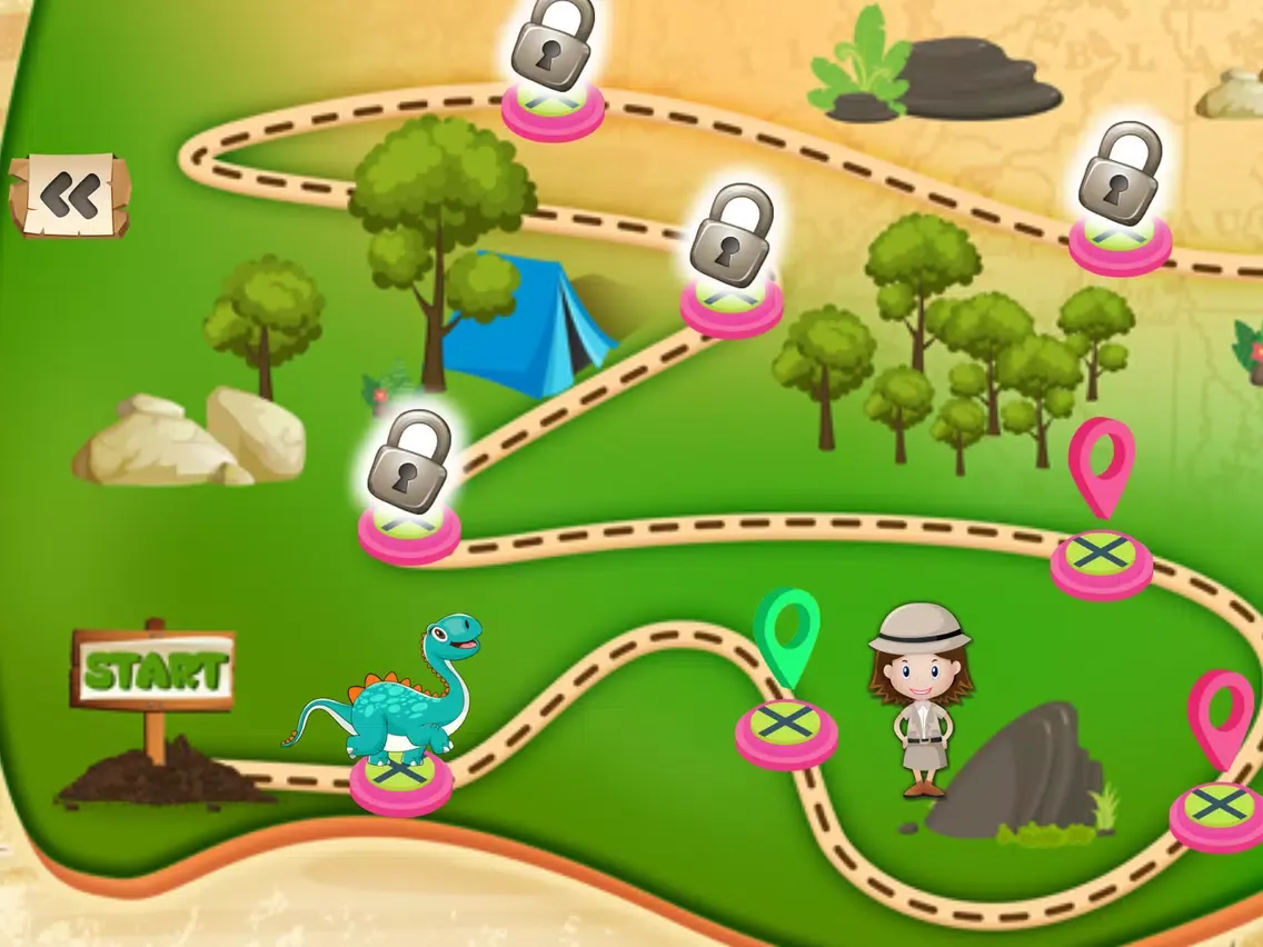 Dinosaur Jigsaw Puzzle-Game iPad  スクリーンショット
