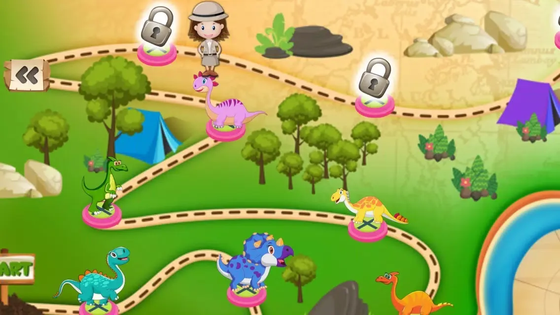 Dinosaur Jigsaw Puzzle-Game スクリーンショット