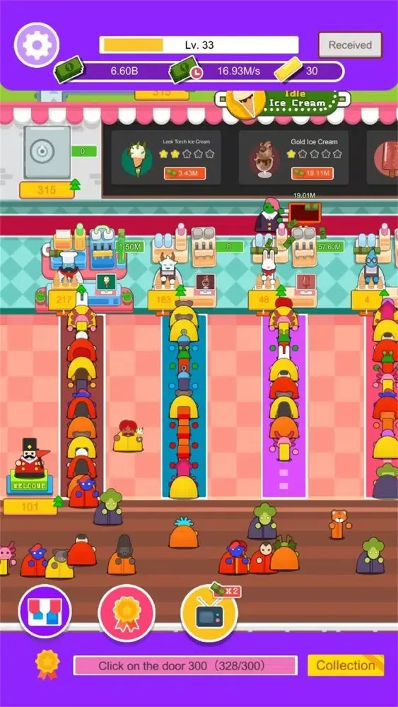Idle Ice Cream - Dream Tycoon Ekran Görüntüleri