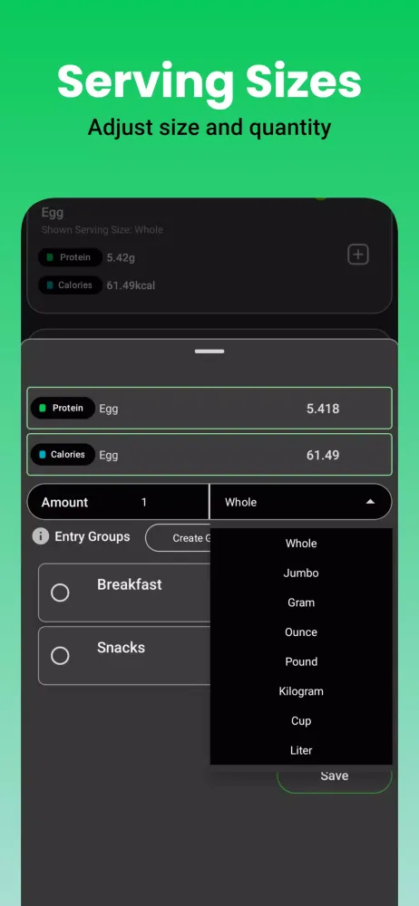 Protein Tracker - DailyProtein Screenshots