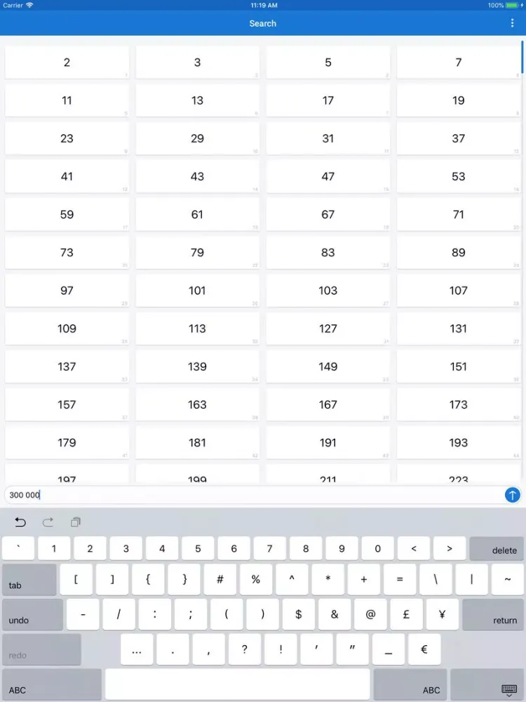 Primes - prime numbers iPad 應用截圖