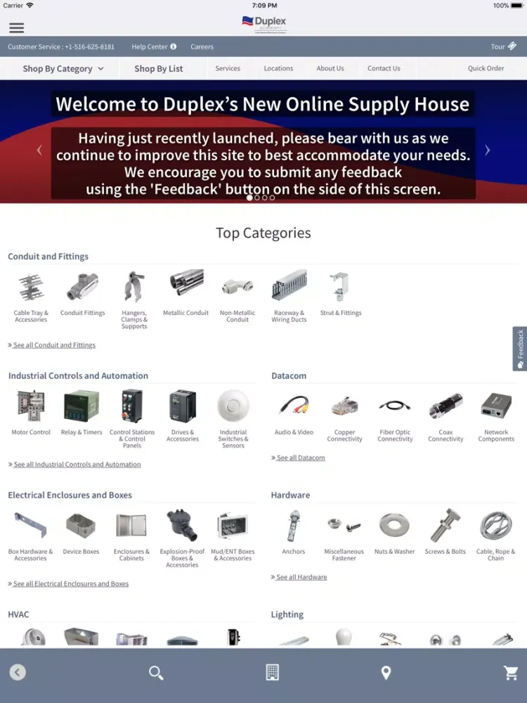 Скриншоты Duplex Electrical supply iPad 