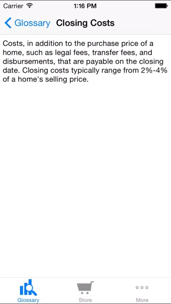 Income Property Glossary应用截图