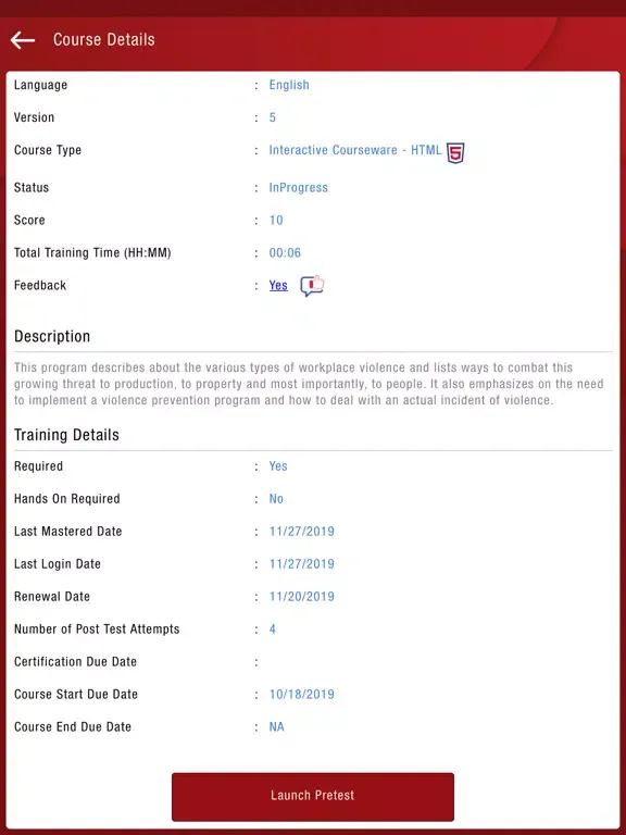 Zrzuty ekranu DES Courses iPad 