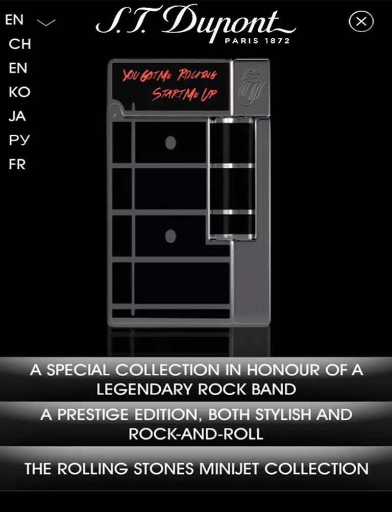 S.T. DUPONT ROLLING STONES EDITION iPad  스크린샷