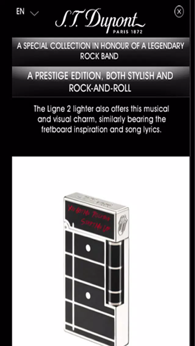 S.T. DUPONT ROLLING STONES EDITION 스크린샷
