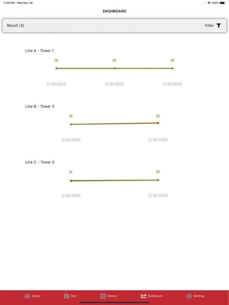 Screenshot di Brink Stick Test App iPad 