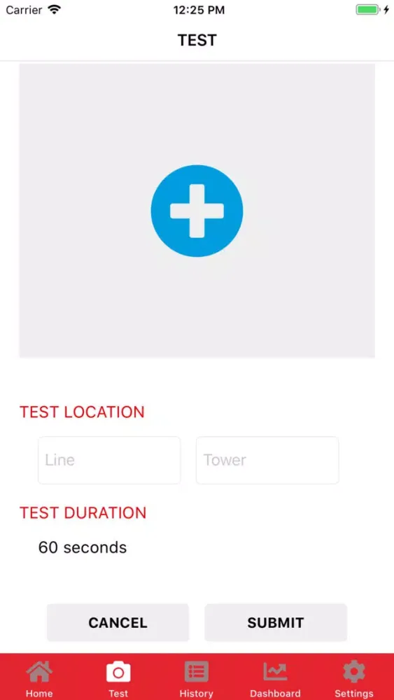 Screenshot di Brink Stick Test App