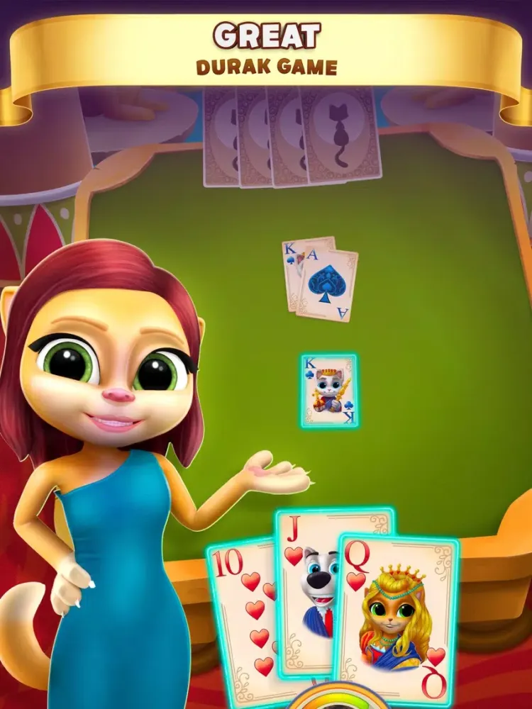 Durak Cats: 2 Player Card Game iPad  سکرین شاٹس