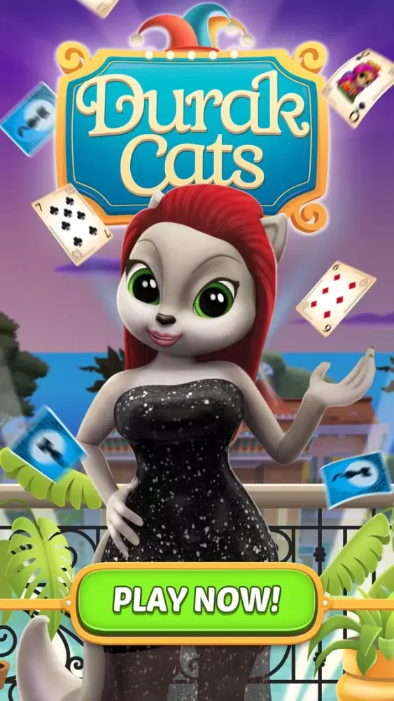 Durak Cats: 2 Player Card Game سکرین شاٹس