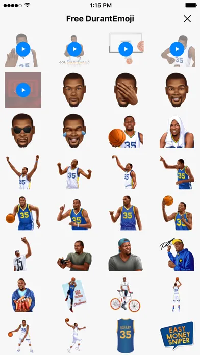 DurantEmoji by Kevin Durant 스크린샷