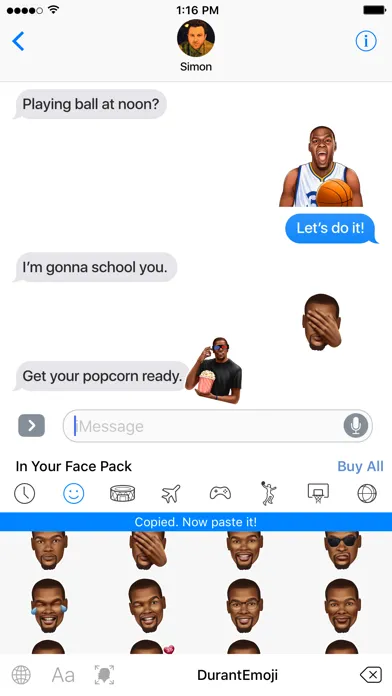 DurantEmoji by Kevin Durant 스크린샷