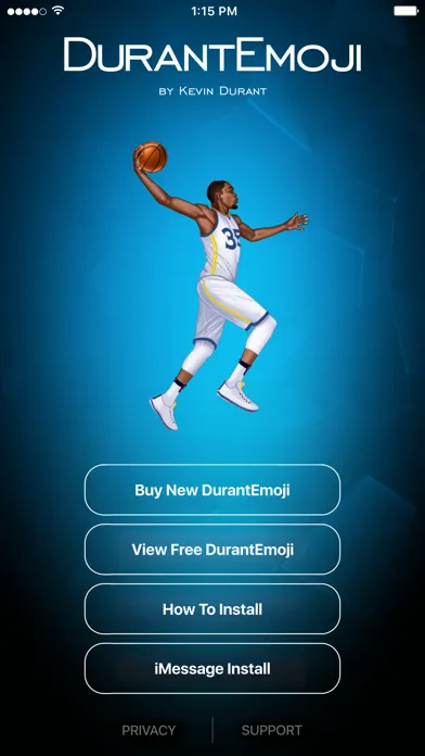 DurantEmoji by Kevin Durant 스크린샷