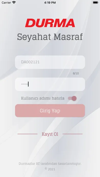 Durma Seyahat Masraf应用截图