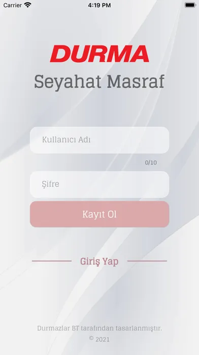 Durma Seyahat Masraf应用截图