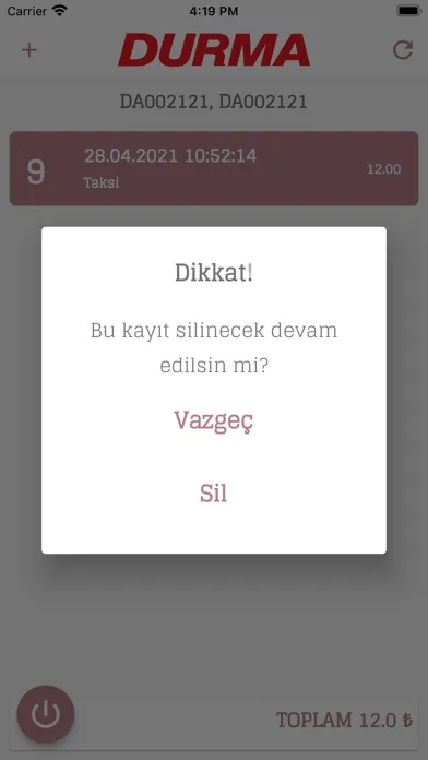 Durma Seyahat Masraf应用截图