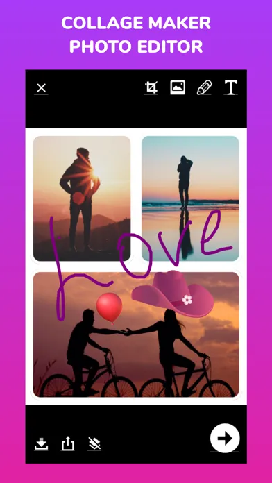 Captures d'écran de Simple Photo Collage Editor