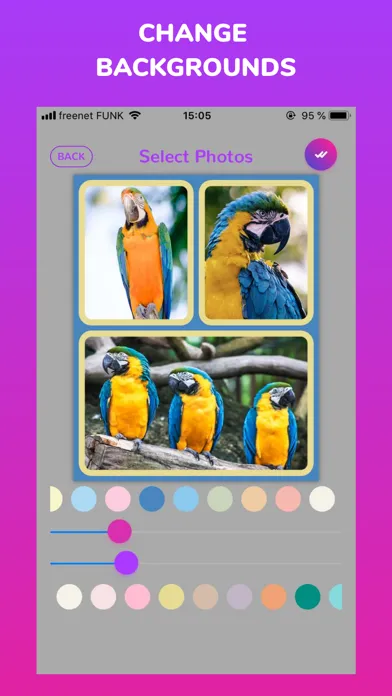 Captures d'écran de Simple Photo Collage Editor