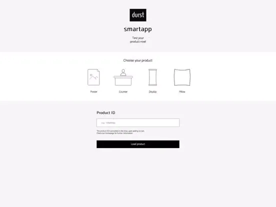 DURST SmartAPP iPad  Ekran Görüntüleri