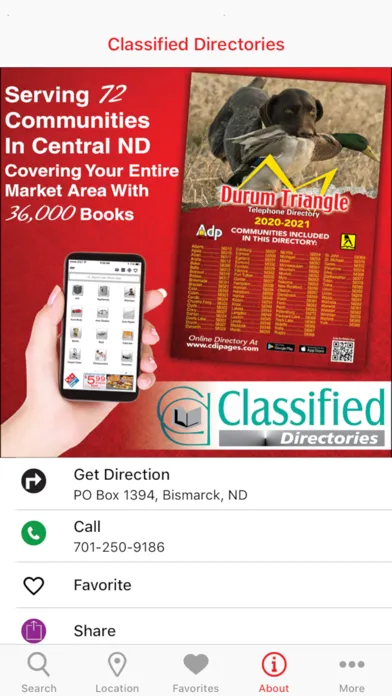 Captures d'écran de Durum Triangle Yellow Pages