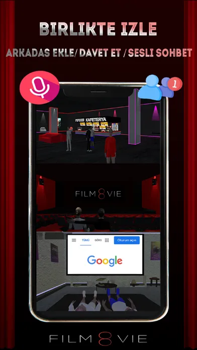 Capturas de tela do Filmoovie - Birlikte İzle