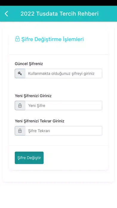 Screenshot di YDUS Tercih Robotu