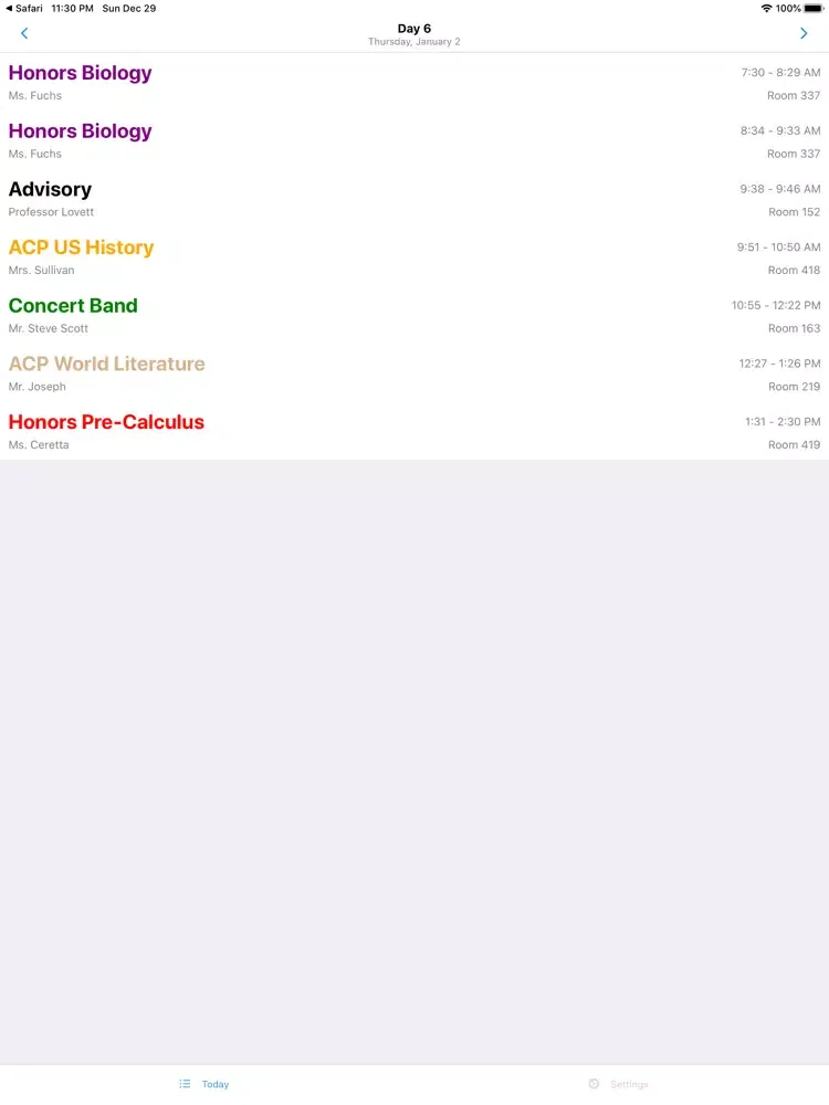 WHS Helper App iPad  스크린샷
