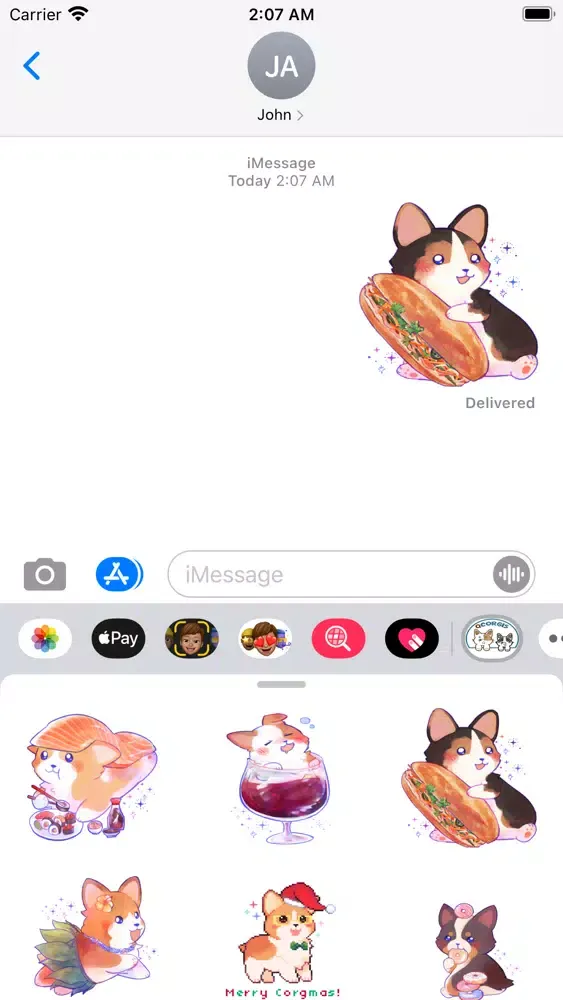 صور The Cutest Corgi Stickers