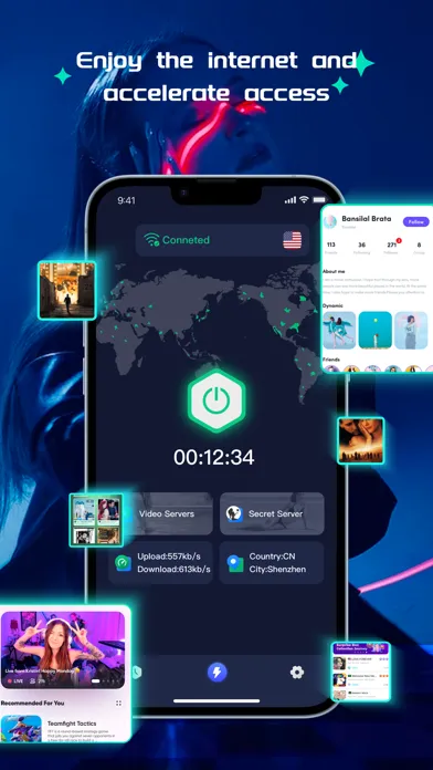 Secure Proxy:Unlimited Network Screenshots