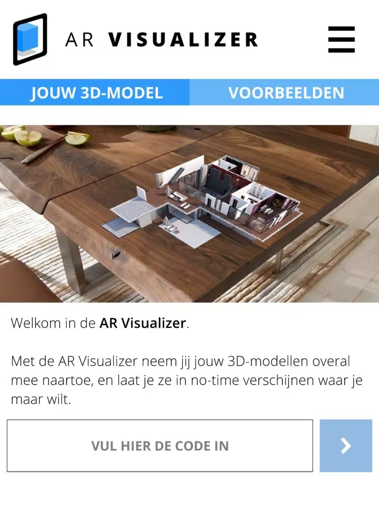 Tangkapan skrin AR Visualizer iPad 